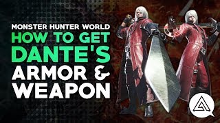 Monster Hunter World How To Get Dante S Armor And Weapon In Code Red