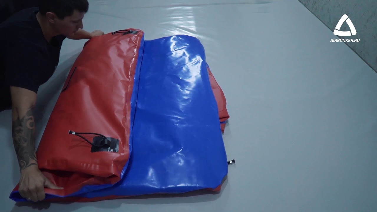 How to fold sport inflatable bunkers: Temple / Temple Maya