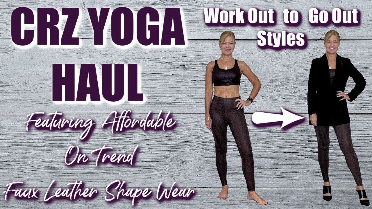 CRZ Yoga Haul, Affordable On Trend Faux Leather Shape Wear
