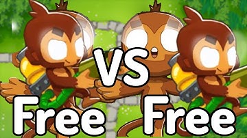 Free Dart Glue Monkey VS. Free Dart Monke & Free Glue Gunner