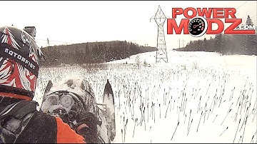 A great powder day on the Skidoo REV and Polaris IQR 800!