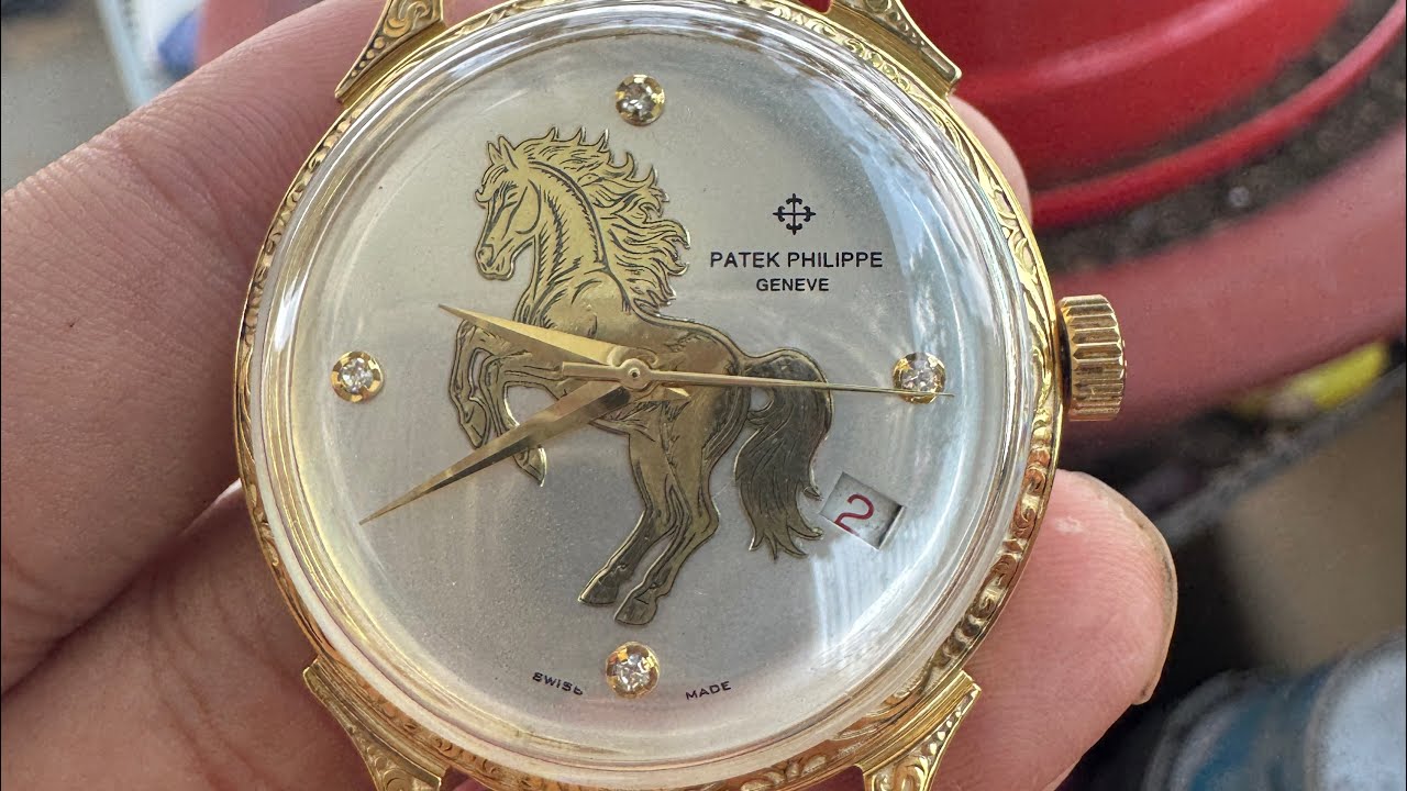 Vinh Đồng Hồ Ve Chai : Rolex Boc 18KGF Patek Cơ Cổ Swiss