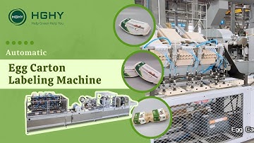 Egg Carton Egg Box Glue Labeling Machine