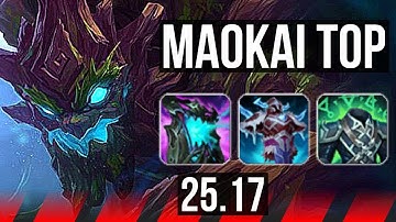 MAOKAI vs FIORA (TOP) | 38k DMG, Godlike | KR Master | 25.17