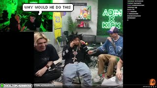 xQc \& Adin reacts to Trippie Red saying xQc \\
