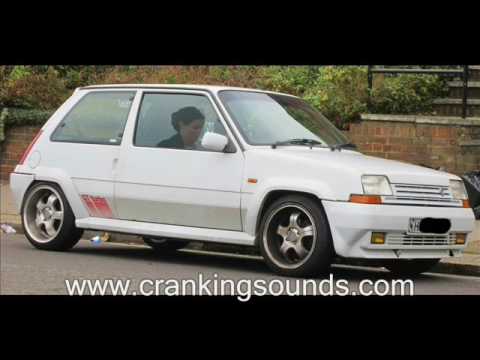 Woman trying to start her Renault 5 Turbo - Cranking / Pedal Pumping