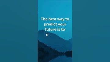 The best way to predict your future is to create it."  #motivation  #motivationalquotes #shorts