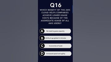 MCQ-16 | AWS Cloud Practitioner Exam Questions #aws #awscloudpractitioner #100% #pass #exams #cloud