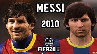 [FIFA 20] MESSI face 2010 || WITH MOVING HAIR