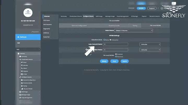 How to Enable File-Level WORM (Immutable Storage) | StoneFusion Demo