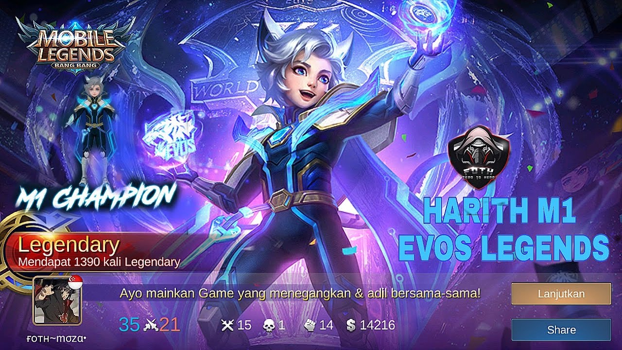 POWER OF HARITH EVOS LEGENDS (M1) BANTAIII! - YouTube
