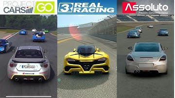 Project cars go vs Real racing 3 vs Assoluto racing | Ultra graphics Mobile | Android gameplay