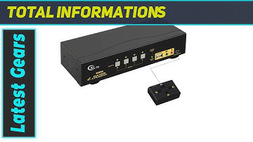 CKLau 4 Port HDMI KVM Switch: The Ultimate Dual Monitor Peripheral Sharing Solution!