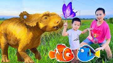 Changcady cùng em trai đi câu cá, giải cứu khủng long mắc kẹt, khủng log 3 sừng - Part 98