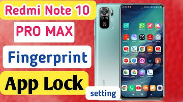 Redmi note 10 pro max fingerprint app lock/redmi note 10 pro max apps lock setting
