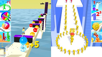 Circles Run 3D, Stack Rider All Levels Gameplay