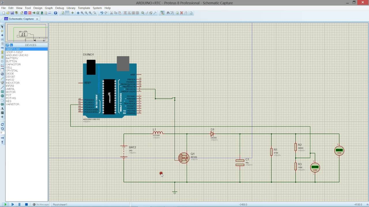 ARDUINO -BOOST CONVERTER SIMULATION IN PROTEUS 24V TO 40V ... - 1280 x 720 jpeg 139kB