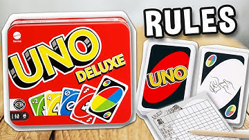How to play UNO DELUXE card game (official rules, instructions and gameplay) | boardgamesTV x Mattel