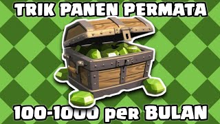 TRIK PANEN 100 - 1000 PERMATA PER BULAN
