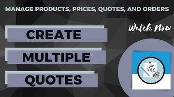 Salesforce Trailhead - Create Multiple Quotes