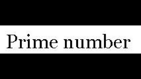 PRIME NUMBERS in 1 Minute