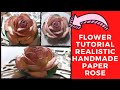 Flower Tutorial - Realistic Handmade paper rose Donna Salazar Spellbinders Rose Creations Die