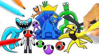 Desenhos para colorir Azul do Roblox Rainbow Friends - Desenhos