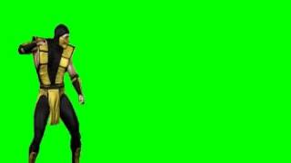 Mortal Kombat Scorpion Green Screen Overlay