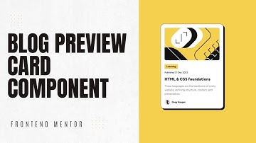Blog Preview Card | Frontend Mentor Challenge with HTML and CSS