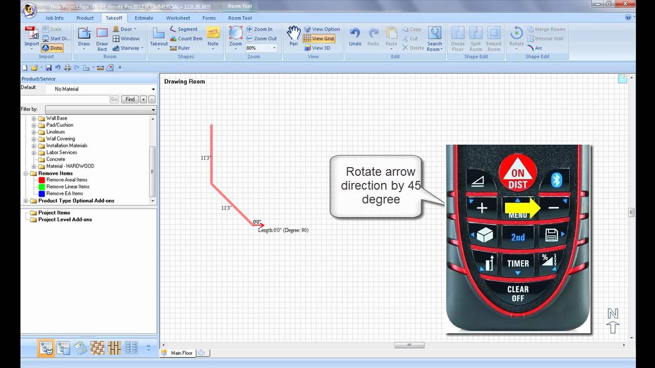 Use Leica Disto with FloorEstimate Pro to complete a floor