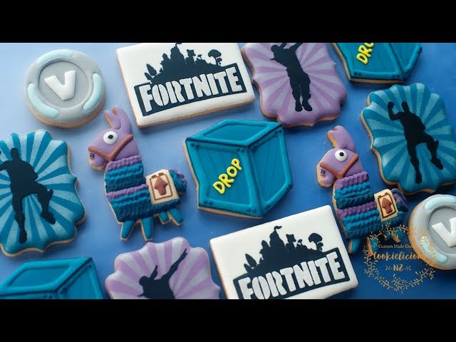 FORTNITE Cookies PART 2 ~ How to make Loot Llama, Supply Drop, V-Bucks & Fortnite Dance!