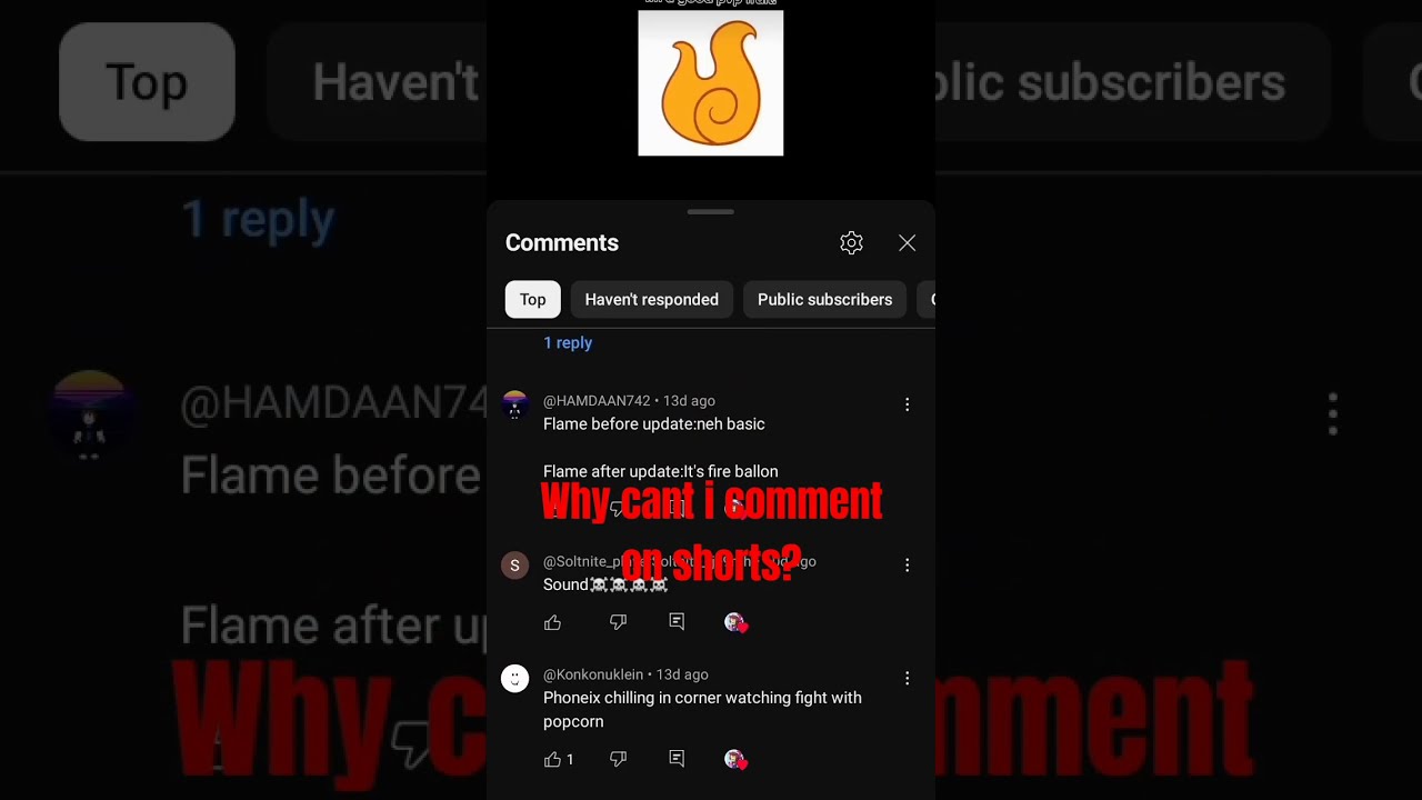 Why Can T I Comment On Shorts 