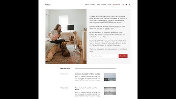Ubud Ghost CMS Theme - Homepage Setup