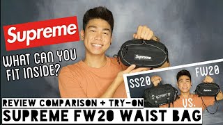 Supreme FW20 Waist Bag Review Comparison + Try-On 