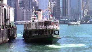 ... from the tsim sha tsui star ferry terminal during day time.
shining is...