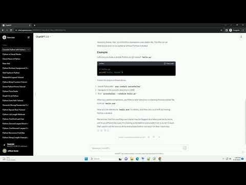 how to compile python program in cmd - YouTube