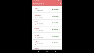 The Sparks Foundation: GRIP Task 2 - Basic Banking System Android Application