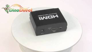 Syba VGA HD15 + 3.5mm Audio to HDMI Converter 1080p with R/L Audio VGA to HDMI Converter Adapter from Dinodirect.com