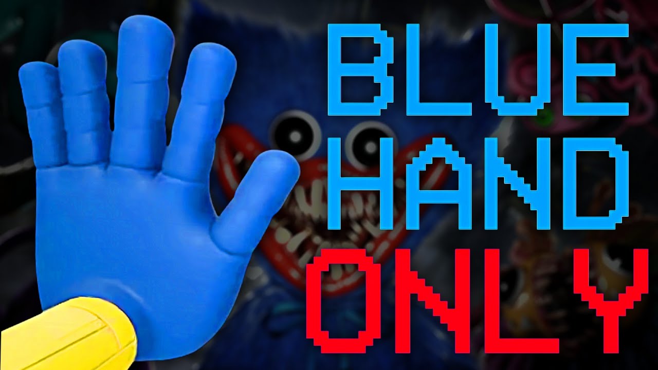 Beating ALL Poppy Playtime Chapters Using ONLY the Blue Hand 🔥