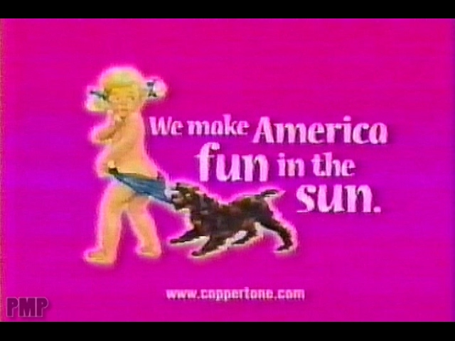 sunscreen logo girl dog