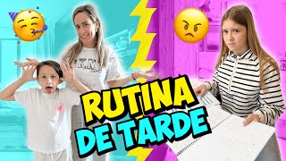 RUTINA DE TARDE ACTUALIZADA DESPUÉS DEL COLEGIO! DANIELA NO QUIERE ESTUDIAR 😤 Doble Twins