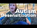 Forcing Her To Play - Autism Desensitization