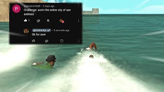 Challenge Swimming The Entire San Andreas City Gta San Andreas