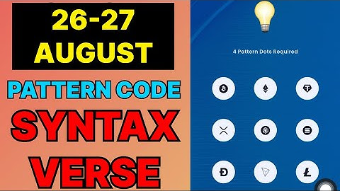26 & 27 August Syntax Verse Daily Vault Pattern Code | Syntax Verse Quiz Answer 26 August |
