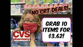CVS DEALS - NO CRTS - 10 ITEMS FOR $3.62!