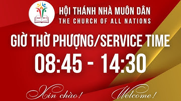 LIVESTREAM THỜ PHƯỢNG CHÚA NHẬT 16/11/2025 HỘI THÁNH NHÀ MUÔN DÂN