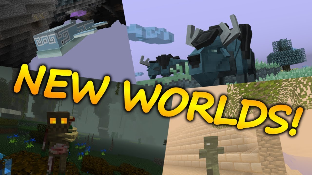 Minecraft Top 5 Dimension Mods New Worlds 18 Youtube