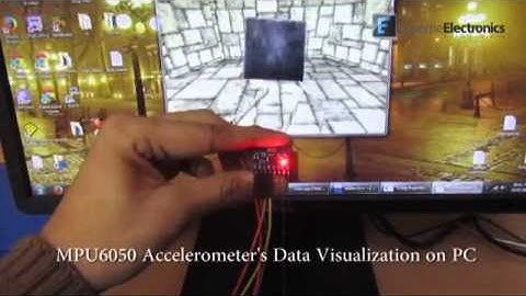 MPU6050 I2C Accelerometer Tilt Sensing Demo