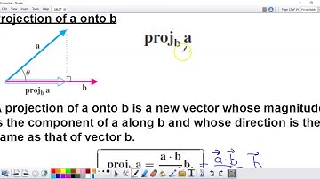 Vector Components and Projections using Dot Products