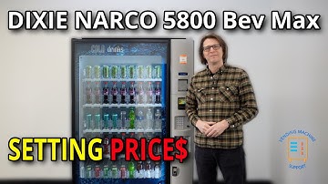 Dixie Narco 5800 Drink Vending Machine: How to set your prices